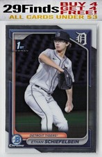 Ethan Schiefelbein 2024 Bowman Draft Chrome 1st Card #BDC-7 Detroit Tigers