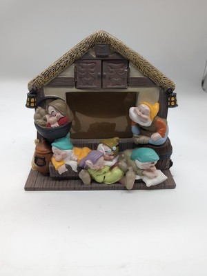 Disney Parks 3D Snow White 7 Dwarves Authentic Picture Frame Broken Door