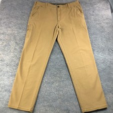 GH Bass Men's 38x34 Khaki Workwear Cotton Spandex Chino Pants