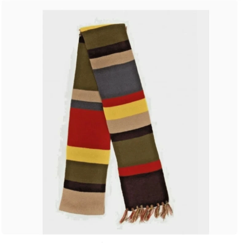 Doctor Who Scarf 4th Doctor Striped Men Women Scarf Cos Prop Gift Christmas - Image 4 of 4