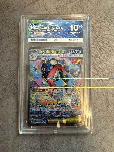 Pokémon TCG Mega Greninja SIR Chaos Rising Ace 10