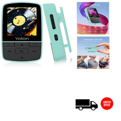 Yoton MP3-Player Bluetooth 5.2 HiFi Klangqualität FM Radio Sprachaufnahme 12