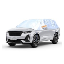 Half Car Cover for SUV, Waterproof  Dustproof  Snowproof Automotive Windshi...