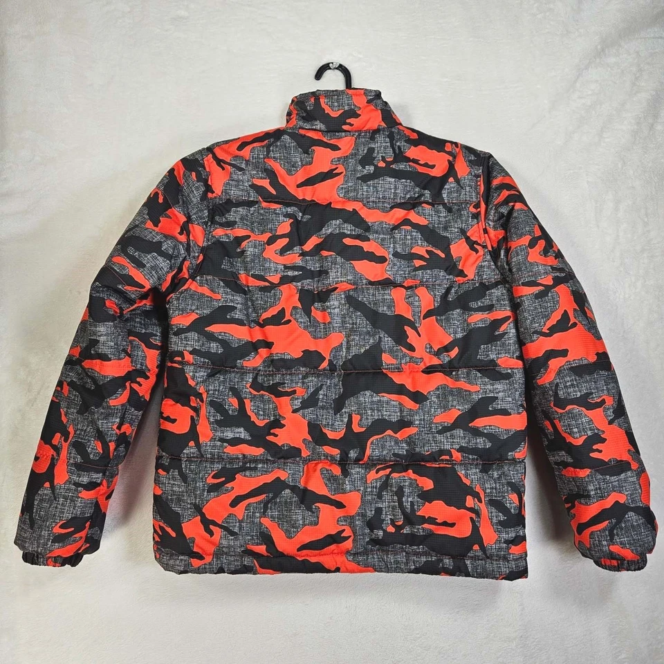 Chaqueta de camuflaje Free Country para niños grande (14/16) cremallera completa naranja/gris Foto 2 de 4