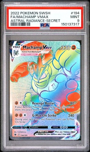 Machamp VMAX graded PSA 9 for sale on eBay