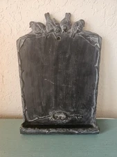 Vintage Hen Feathers ChalkBoard W/Four Birds & Birds Nest, Chalk Shelf-Very Good
