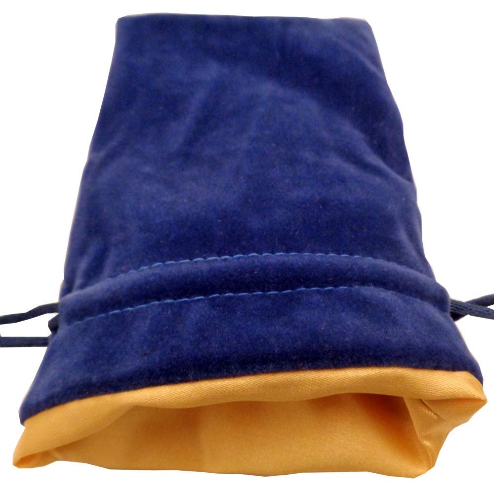 Velvet Dice Bag with Satin Liner 6x8 Blue Velvet Dice Bag with Gold Satin 2590₽