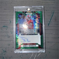Panini Prizm Darnell Washington Green Prizm Sensational Signatures Autographed
