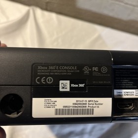 Microsoft Xbox 360 E 250GB Console  Lot: 2 OEM Controllers Wires Factory Reset
