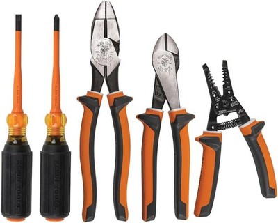 Klein Tools 94130 1000V Insulated Screwdriver Tool Set, Made in USA, with #2 Phi