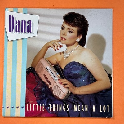 Dana Little things mean a lot  7'' Vinyl Single Ritz Records 1985 Picture Sleeve