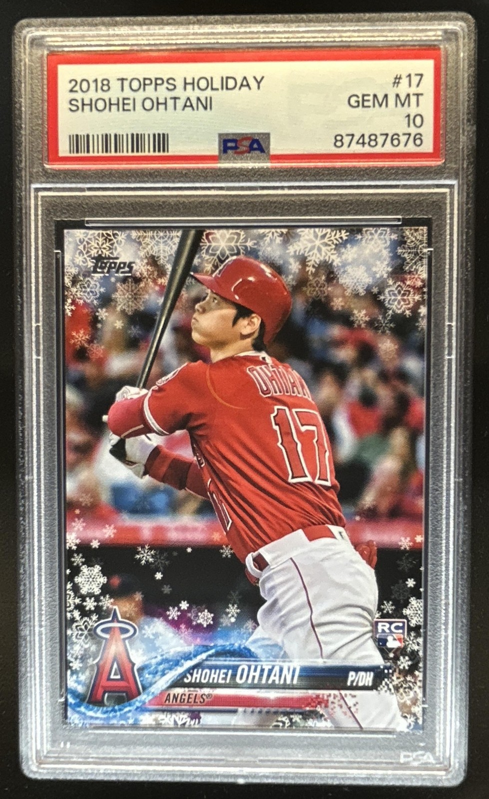 2018 Topps Holiday Shohei Ohtani RC Rookie #HMW17 Angels PSA 10 GEM MINT
