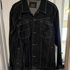 Marithe Francois Girbaud Mens Black Denim Jac...