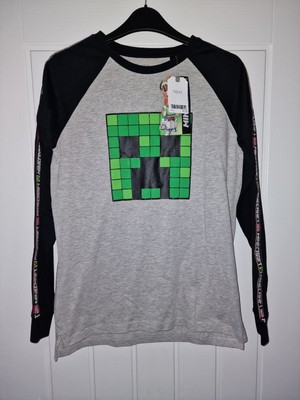 Jungen Next Minecraft Langarmshirt Größe 12 Jahre 11-12 neu mit Etikett