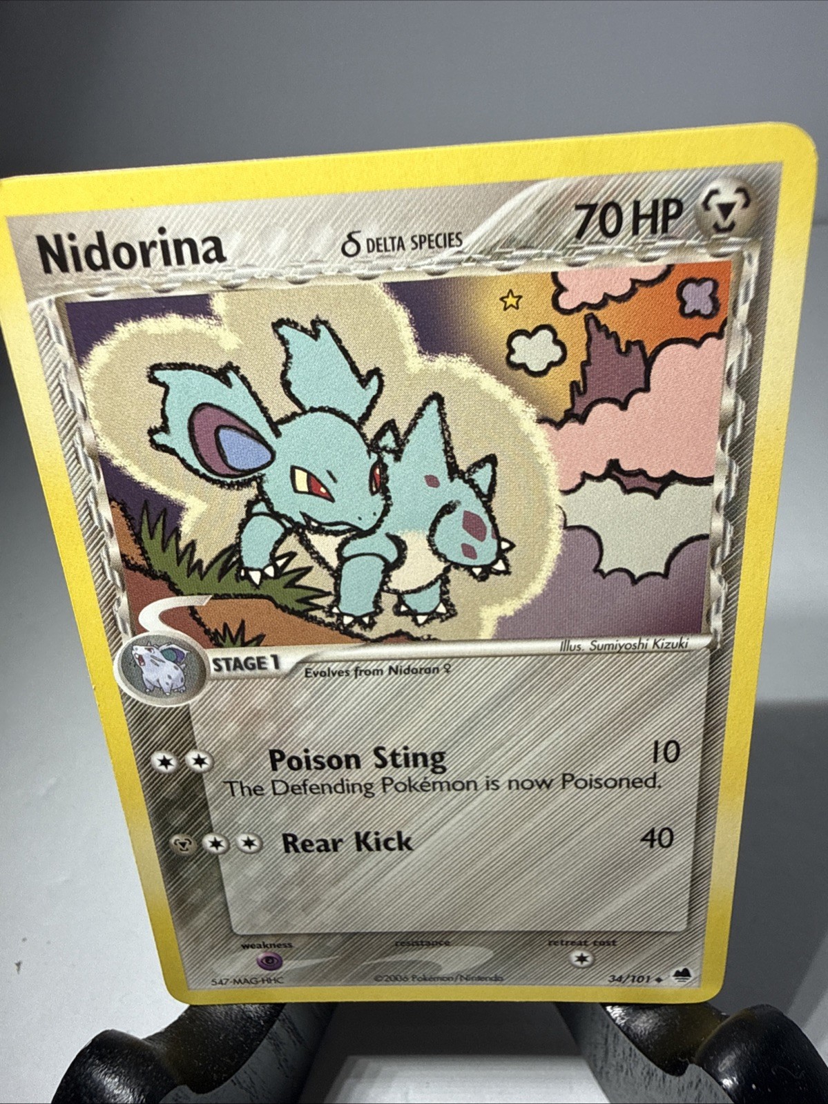 Pokemon Dragon Frontiers Nidorina (Delta Species) #34/101 LP