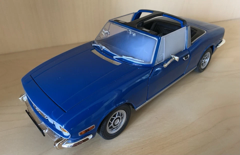 Triumph Stag  Mk1  1970, By JADI, 1:18 DieCast Model, Boxed, Rare Sapphire Blue - Image 4 of 4