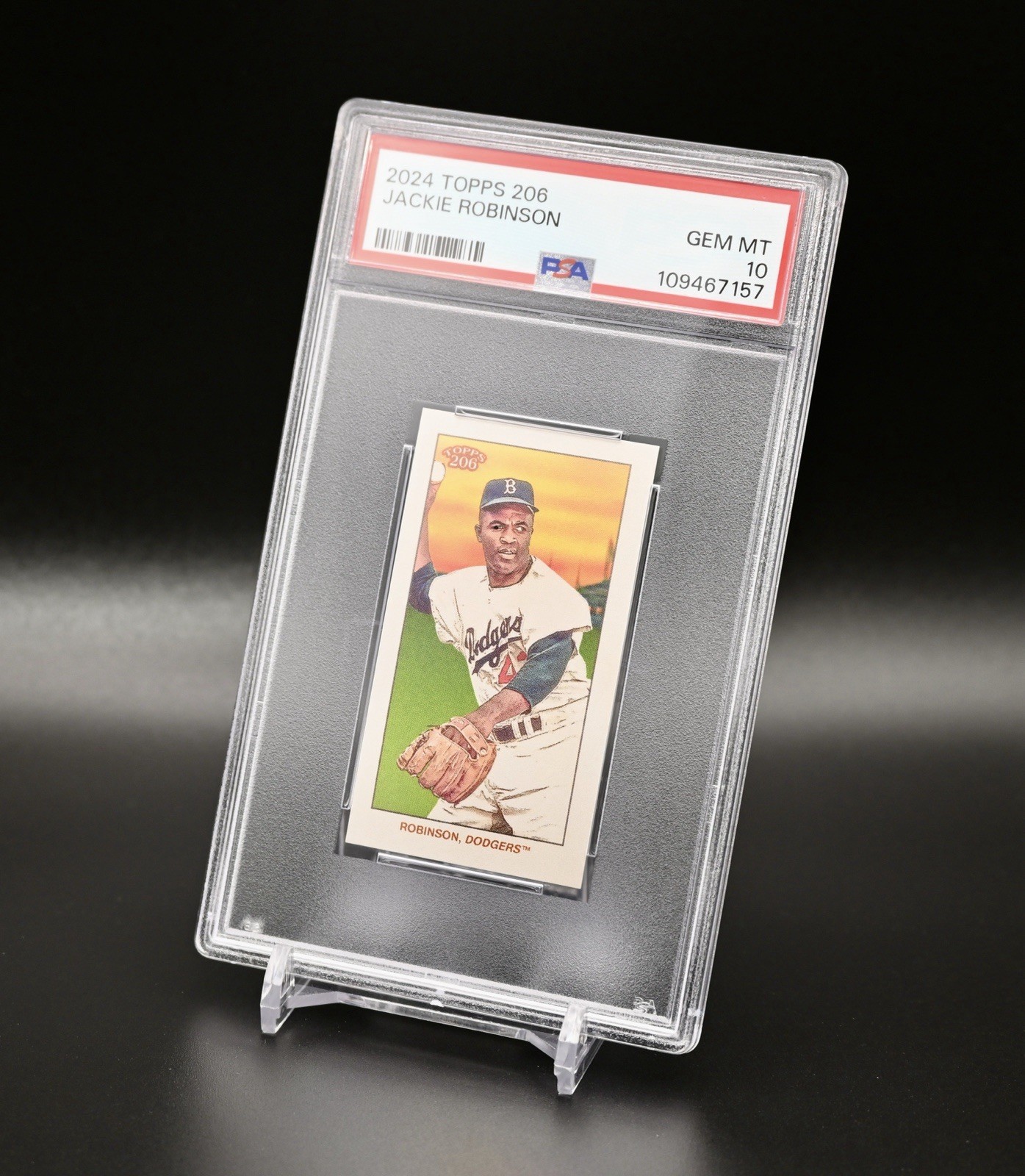2024 Topps 206 Jackie Robinson PSA 10 GEM MINT view 4