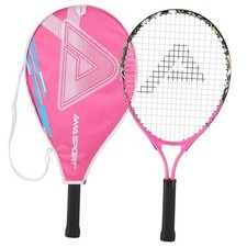Kids Tennis Racket for Boys  Girls Aged 2-12 - Multi 19.0 Inches Pink-Graffiti