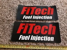 Lot of 2 FITECH FUEL INJECTION Racing Decals Stickers Nascar NHRA FILTERS OIL