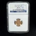 2015 1/10 oz $5 Early Releases American Gold Eagle NGC MS70