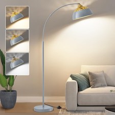 Arc Floor Lamps for Living Room, 71" Standing Lamp with Adjustable Lamp Head, Si