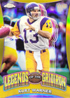 2024 Topps Chrome Football Gold Refractor Kurt Warner #LOG-21