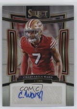 2023 Panini Select Signatures Silver Prizm 290/399 Charvarius Ward Auto 16wc