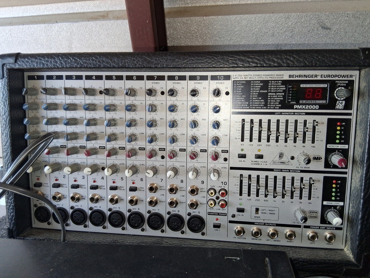 EUROPOWER BEHRINGER 配信機器・PA機器・レコーディング機器 PMX2000 Music Evolution - Mixer Powered PMX2000 Behringer 配信機器・PA機器・レコーディング機器