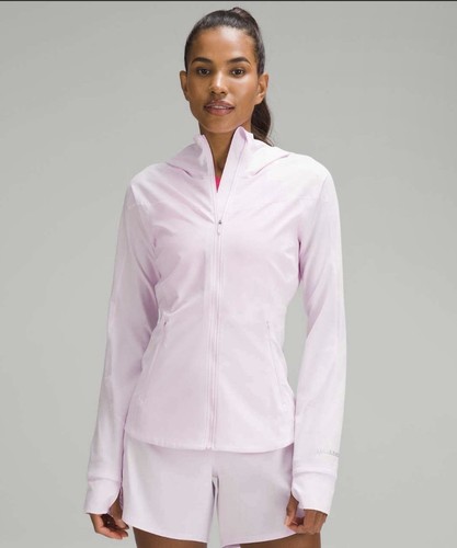 Lululemon Mist Over Windbreaker Size 0 Meadowsweet Pink Stretch Water Repellent