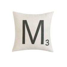 Letter-M3 With Polyester Insert Pillow
