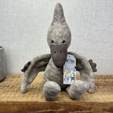 Retired Jellycat Terry Pterodactyl - Grey Dinosaur Soft Toy  Jellycat Terry Pterodactyl. Retired. NWT display picture 1
