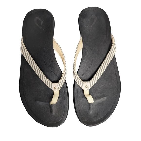 Olukai Ho'opio Sandals Womens 9 Comfort Flip Flop Thong Coastal Hawaii Beach