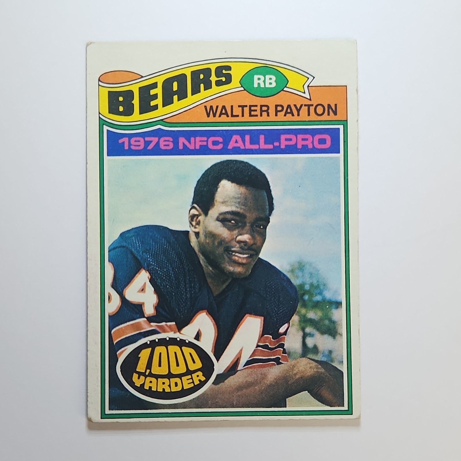 Topps 1977 All-Pro Walter Payton 1,000 Yarder #360 Chicago Bears NFL Card