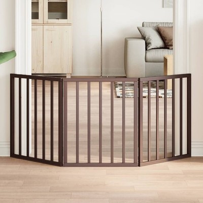 Hundetor Absperrgitter Hunde Schutzgitter Hundegitter Faltbar Pappelholz vidaXL
