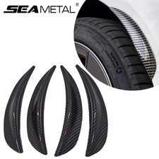 SEAMETAL Carbon Fiber Rubber Car Wheel Eyebrow Universal Protector Trim Fender
