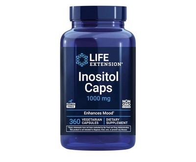 Life Extension Inositol 1000mg 360 Vegetarian Capsules Mood & Hormone Health