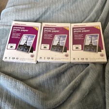 Office Depot Premium Photo Paper Gloss 50 Sheets 4 by 6" New in Package 3 boxes