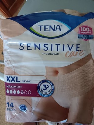 TENA Sensitive Care Incontinence Underwear for Women, XXL, 14Ct, NEW