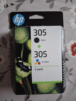 HP 305 2-Pack Tri-color/Black Original Ink Cartridge 3YM61AE/3YM60AE #4 - Photo 1/4