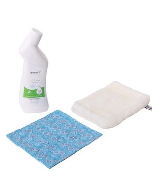 Raypath Mini-Badezimmer-Set | Handschuh, Sunbeam, WC-Reiniger | Nanosilber
