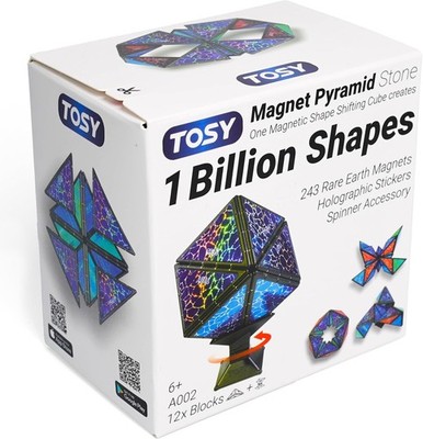 Magnetic Pyramid Shape-Shifting STEM Puzzle Toy