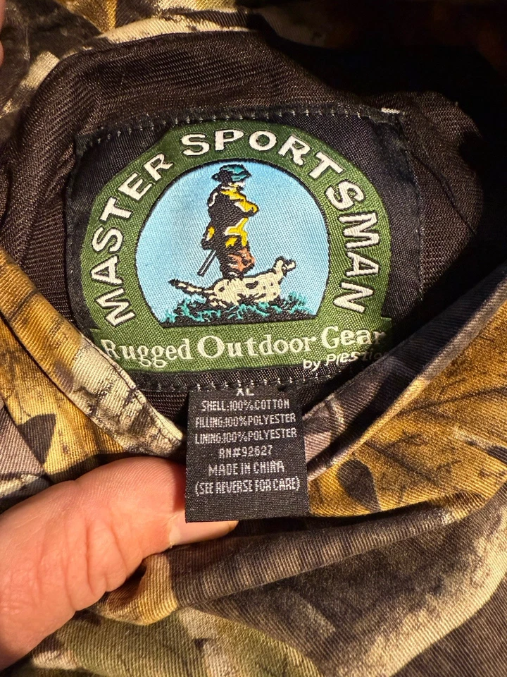 VTG MASTER SPORTSMAN Rugged Outdoor Gear Reversible CAMO/Orange Hunting Vest XL - Image 4 of 4