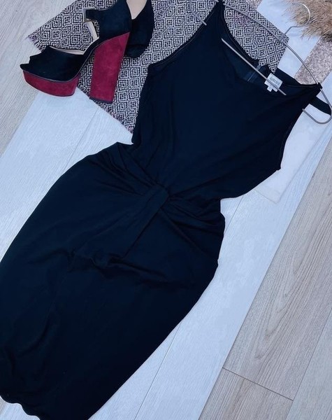 Women Armani Collezioni Dress Black Viscose S