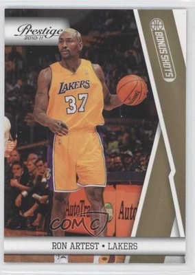2010-11 Prestige Bonus Shots Gold 75/249 Metta World Peace Ron Artest #52 0a1