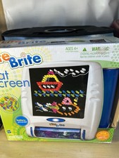 LITE BRITE FLAT SCREEN w/ PEGS Patterns Light Bright 2006 HASBRO NICE