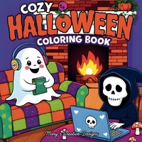 Halloween Malbuch FüR Kinder & Erwachsene, Einfache Designs, Entspannung