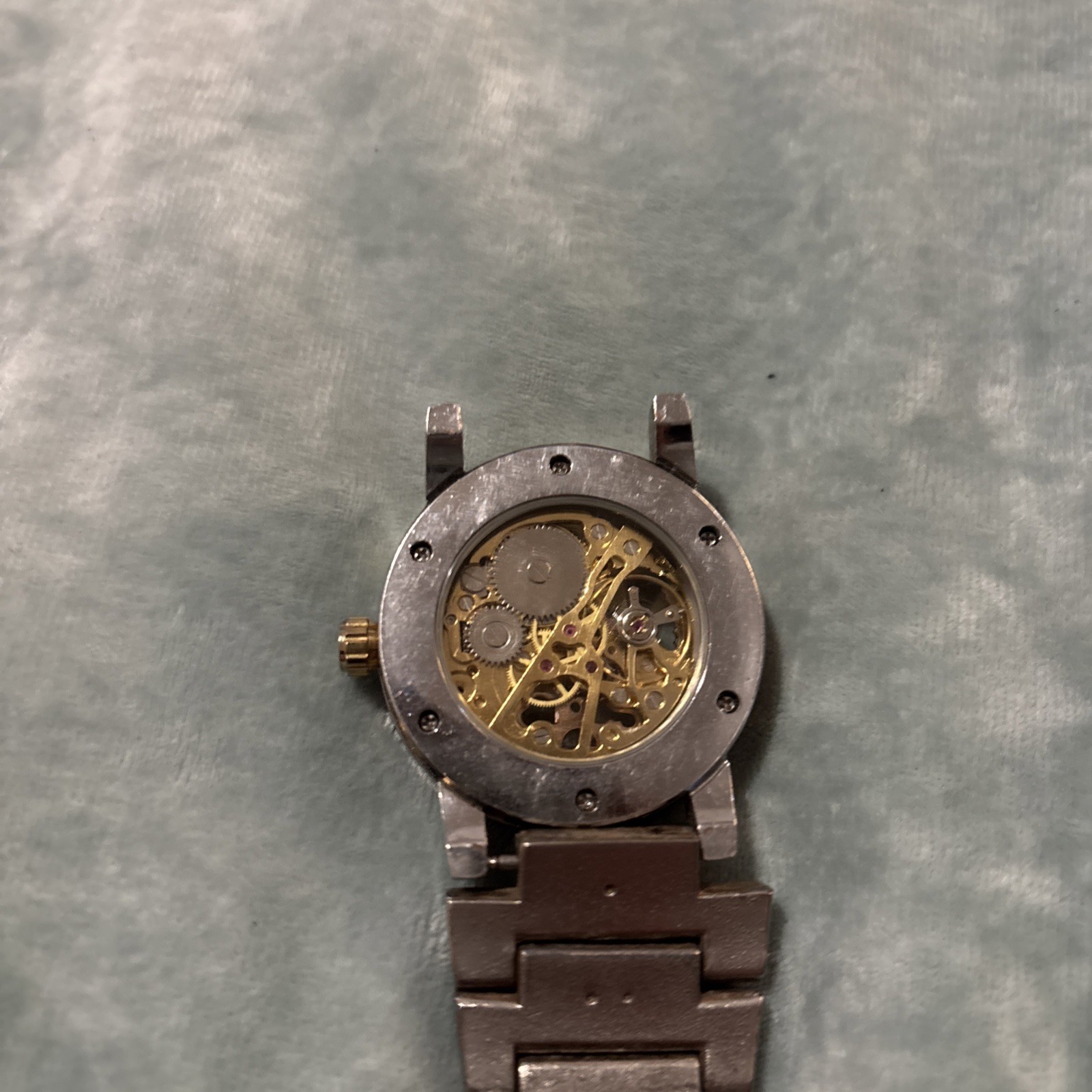 Winner Transparent Mechanical Skeleton Watch Men'… - image 4