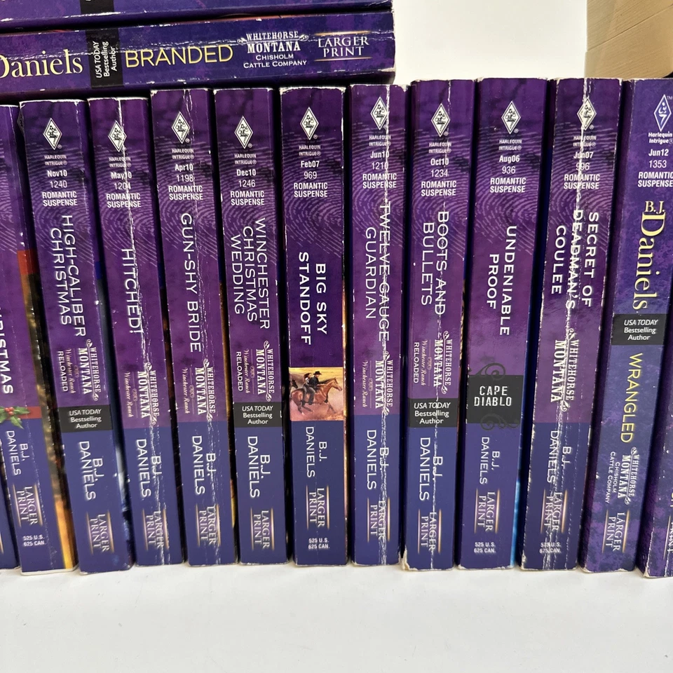 Harlequin Intrigue Books B.J. Daniels Lot of 39 Montana Romance Suspense PB - Imagem 3 de 4