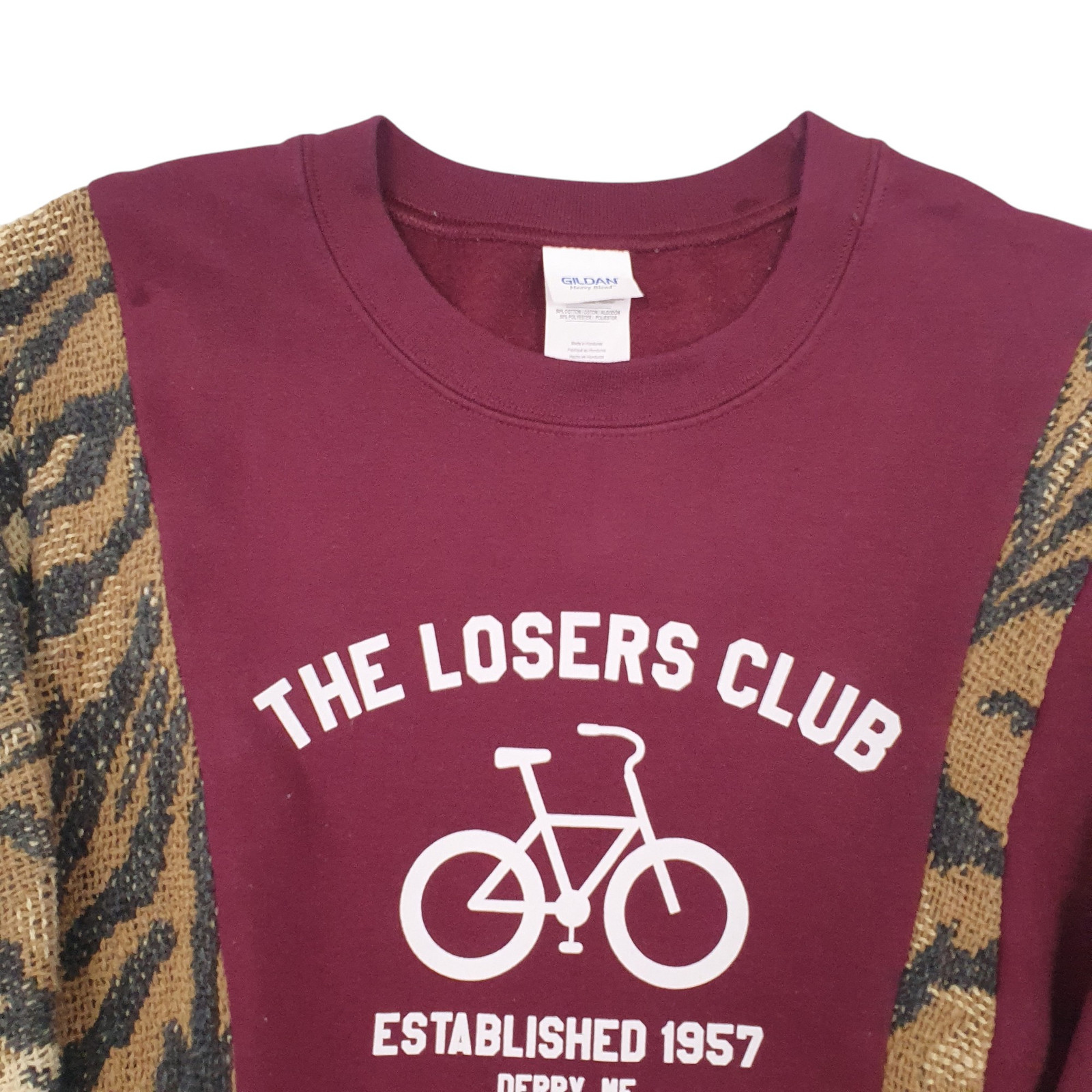 GILDAN Crewneck Reworked Jumper Sweatshirt Mens S image 2