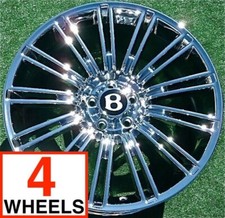 4 New Chrome Factory Bentley Continental Wheels Oem Gt Speed 20 Inch Flying Spur 4 New Chrome Factory Bentley Continental Wheels Oem Gt Speed 20 Inch Flying Spur